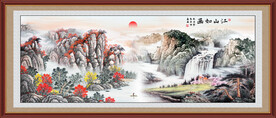 客厅山水画中堂画