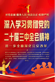 学习二十届三中全会精神海报