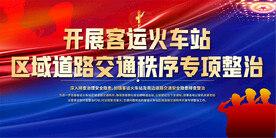 客运火车站治安展板