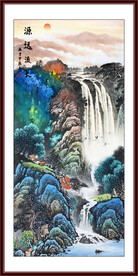 竖幅国画