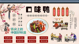 口味鸭背景墙