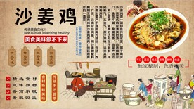 沙姜鸡背景墙
