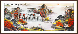 山水画客厅装饰画