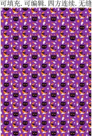 黑猫 野猫 万圣节图案 