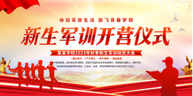 新生宫训开营仪式展板