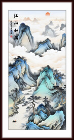 书房水墨画客厅水墨