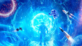 蓝色星空太空人灯箱