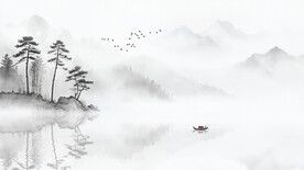 中国风水墨背景