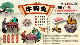 牛肉丸背景墙