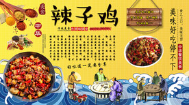 辣子鸡背景墙