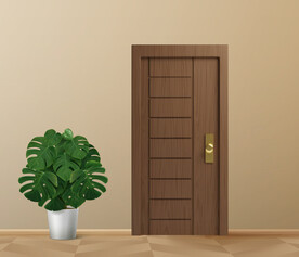 胡桃木木门模型