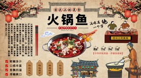 火锅鱼背景墙