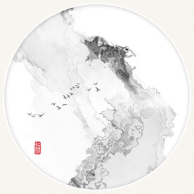 水墨抽象软膜天花