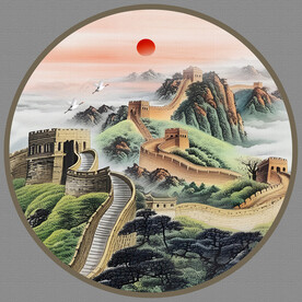 国画长城装饰画