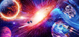 唯美星空太空人