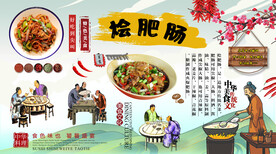 烩肥肠背景墙