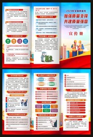 2024年全国质量月三折页