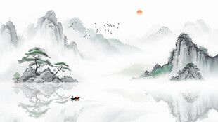 意境水墨风背景