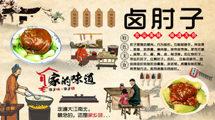 猪肘子背景墙