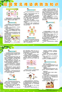 校园常见传染病预防知识宣传页