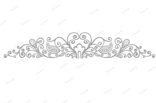 中式古典花纹 手绘简约背景图