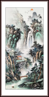 玄关山水国画