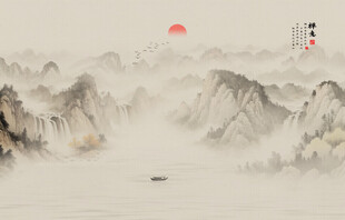 新中式禅意山水画