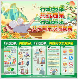 世界阿尔茨海默病日宣传展板