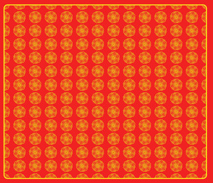 国风宝相花纹图印