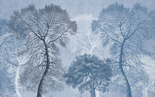 简约森林树林电视背景墙