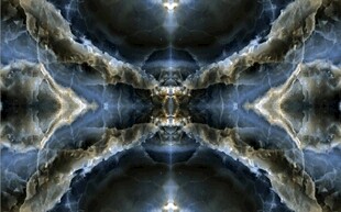 蓝色拼花大理石石纹