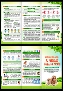预防狂犬病三折页
