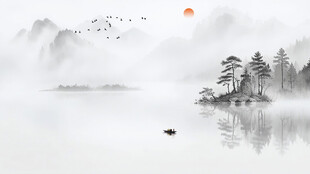 新中式水墨装饰画