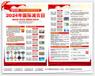 国际减灾日宣传单