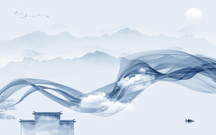 高雅 高清中式山水 TIF分层