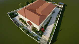 别墅庭院院子景观设计案例效果图