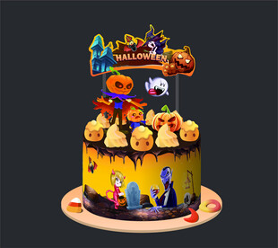 万圣节南瓜头矢量插件