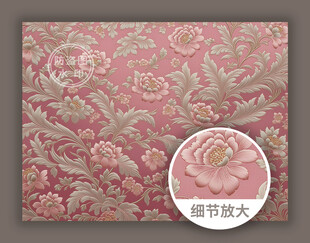 中式传统古典锦缎花纹底纹图案