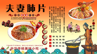 夫妻肺片背景墙