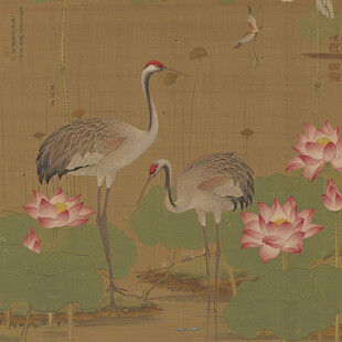 仙鹤图花鸟图素材-仙鹤图花鸟图图片-仙鹤图花鸟图设计模板-昵图网