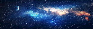 巨幅星空背景图