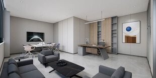 领导办公室效果图