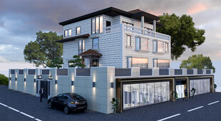 现代风别墅外观效果图