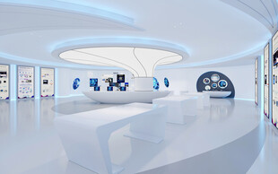 现代展厅效果图