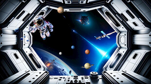 赛博朋克科幻场景