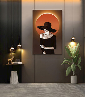 3D立体空间仿真直播间背景墙纸