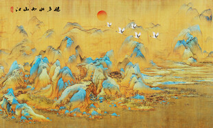 千里江山图壁画