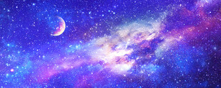 紫色星空背景墙