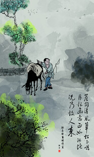 山水画油画风景画