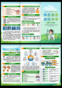 世界卒中日三折页